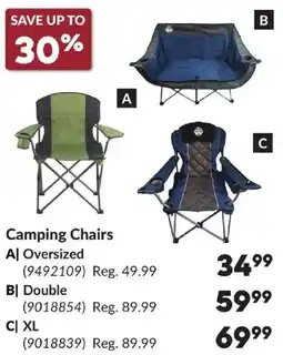 Princess Auto Camping Chairs offer