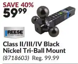 Princess Auto Class II/III/IV Black Nickel Tri-Ball Mount offer