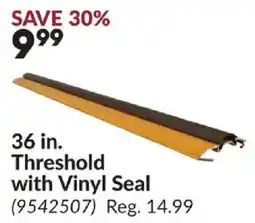 Princess Auto Threshold with Vinyl Seal offer