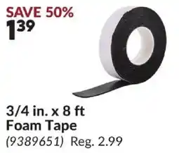 Princess Auto Foam Tape offer