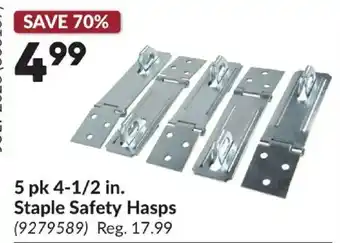 Princess Auto Staple Safety Hasps offer