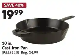 Princess Auto Cast-Iron Pan offer