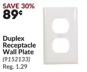 Princess Auto Duplex Receptacle Wall Plate offer
