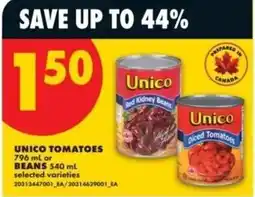No Frills Unico tomatoes or beans offer