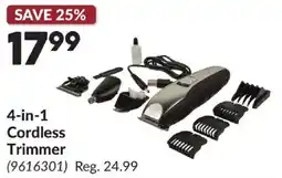 Princess Auto 4-in-1 Cordless Trimmer offer