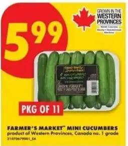 No Frills Farmer's market mini cucumbers offer
