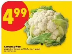 No Frills Cauliflower offer