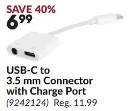 Princess Auto USB-C to Connector with Charge Port offer