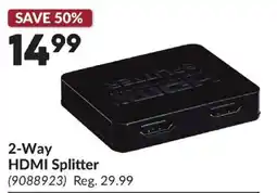 Princess Auto 2-Way HDMI Splitter offer