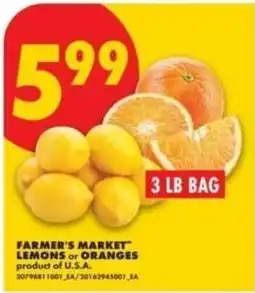 No Frills Farmer's market lemons or oranges offer