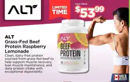 Metro ALT Grass-Fed Beef Protein Raspberry Lemonade offer