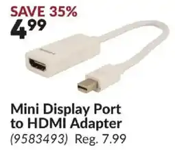 Princess Auto Mini Display Port to HDMI Adapter offer