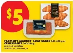 No Frills Farmer's market loaf cakes or croissants offer