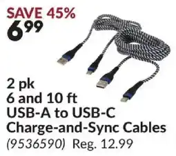 Princess Auto USB-A to USB-C Charge-and-Sync Cables offer