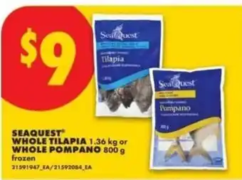 No Frills Seaquest whole tilapia or whole pompano offer