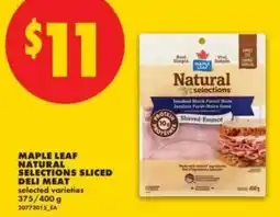 No Frills Maple leaf natural selections sliced deli meat offer