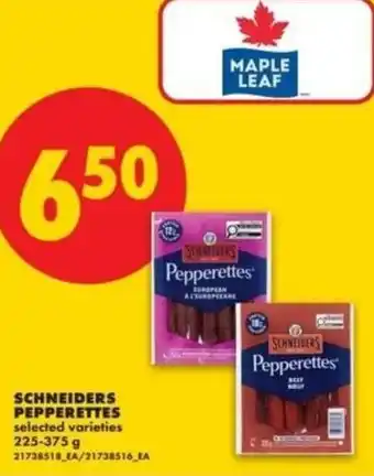 No Frills Schneiders pepperettes offer