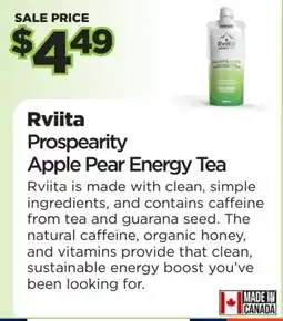 Metro Rviita Prospearity Apple Pear Energy Tea offer