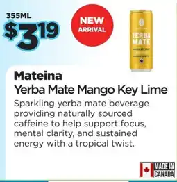 Metro Mateina Yerba Mate Mango Key Lime offer