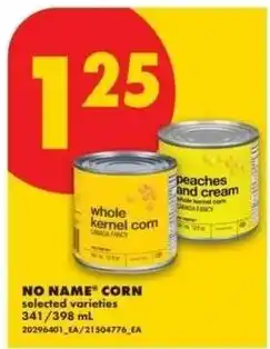 No Frills No name corn offer