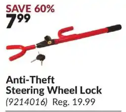 Princess Auto Anti-Theft Steering Wheel Lock offer