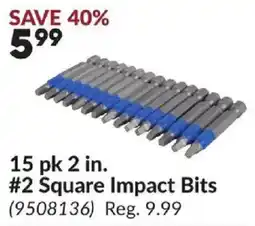 Princess Auto #2 Square Impact Bits offer