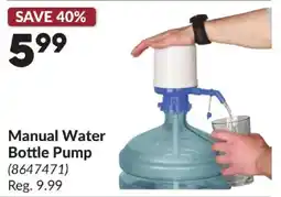 Princess Auto Manual Water Bottle Pump offer