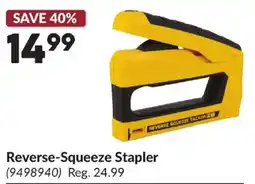 Princess Auto Reverse-Squeeze Stapler offer
