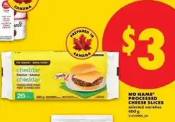 No Frills No name processed cheese slices offer