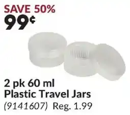 Princess Auto Plastic Travel Jars offer