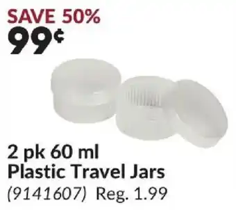 Princess Auto Plastic Travel Jars offer
