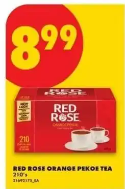 No Frills Red rose orange pekoe tea offer