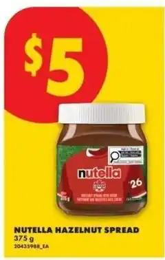 No Frills Nutella hazelnut spread offer