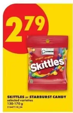 No Frills Skittles or starburst candy offer