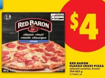 No Frills Red baron classic crust pizza offer