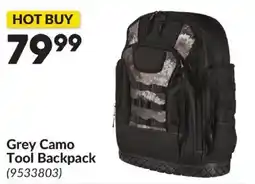 Princess Auto Grey Camo Tool Backpack offer