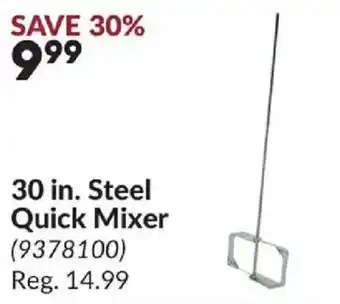 Princess Auto Steel Quick Mixer offer