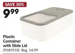 Princess Auto Plastic Container with Slide Lid offer