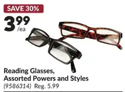 Princess Auto Reading Glasses, Assorted Powers and Styles offer