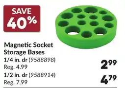 Princess Auto Magnetic Socket Storage Bases offer