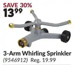 Princess Auto 3-Arm Whirling Sprinkler offer