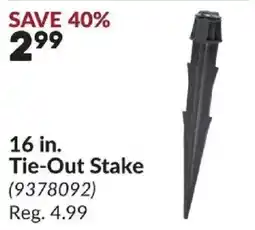 Princess Auto Tie-Out Stake offer