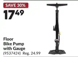 Princess Auto Floor Bike Pump with Gauge offer