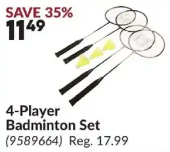 4-Player Badminton Set