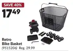 Princess Auto Retro Bike Basket offer