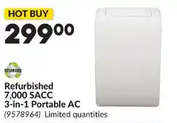 Princess Auto Refurbished 7,000 SACC 3-in-1 Portable AC offer