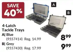 Princess Auto 4-Latch Tackle Trays offer