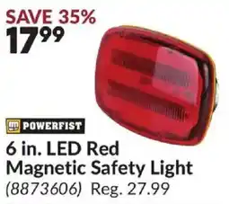 Princess Auto Powerfist LED Red Magnetic Safety Light offer