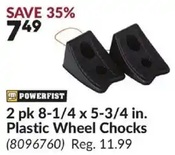Princess Auto Powerfist Plastic Wheel Chocks offer
