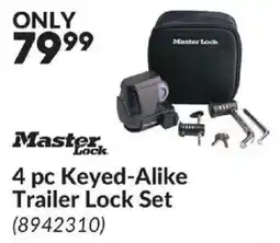 Princess Auto Master Lock Keyed-Alike Trailer Lock Set offer
